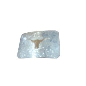 Justin Silver Texas Longhorn Belt Buckle